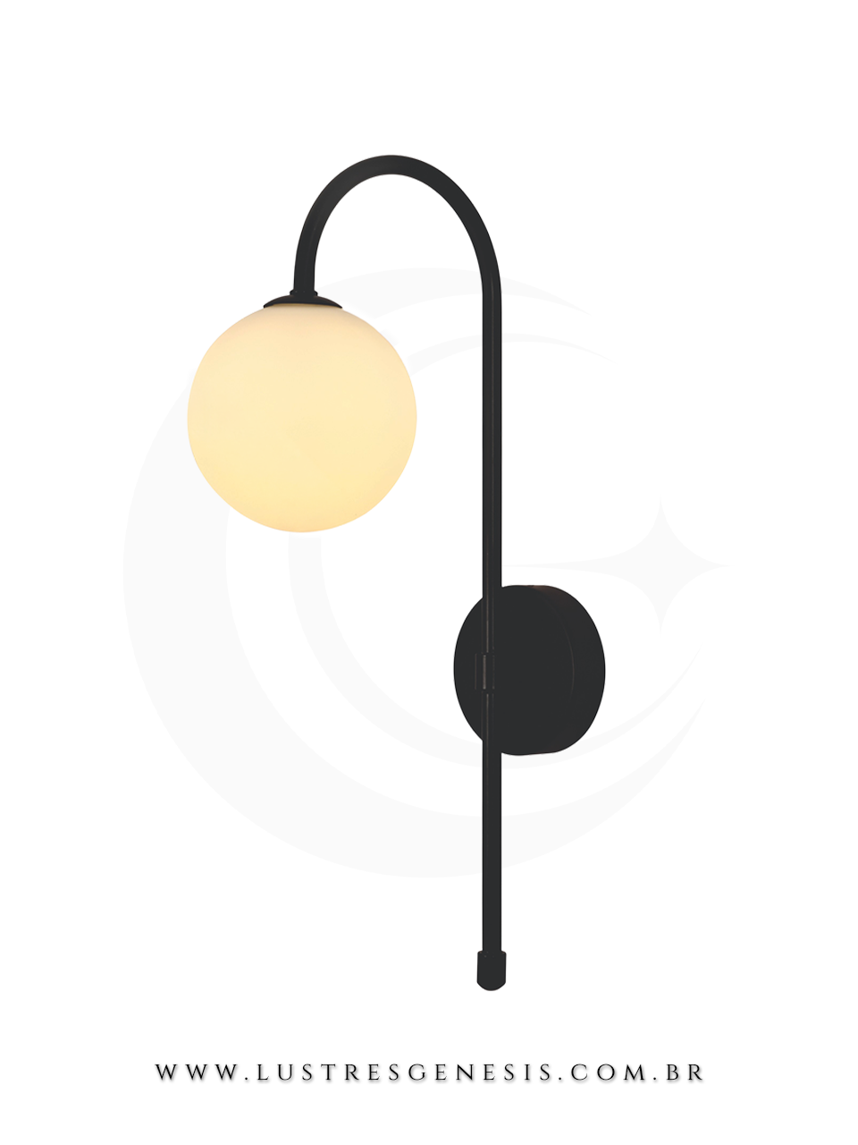 Luminaria Arandela de Parede Interna Preto DCB04049 Soquete G9 15x40cm, Quarto, Suite Master, Corredor, Living, Cabeceira